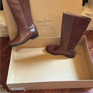 Cole Haan Women's Chocolate Heeled Boots